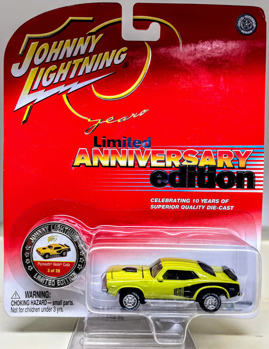 Johnny Lightning 10th Anniversary Plymouth Hemi-Cuda