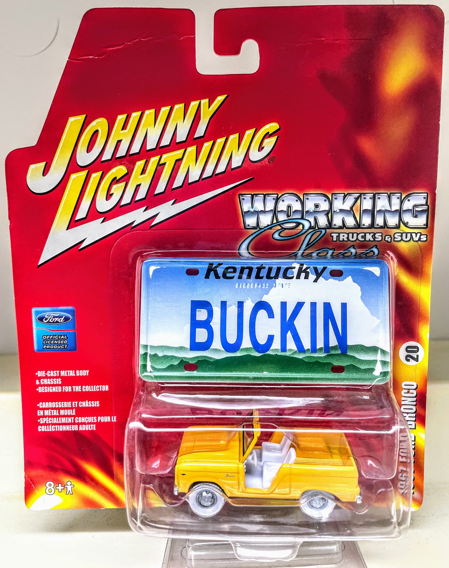 Johnny Lightning Working Class 1967 Ford Bronco White Lightning