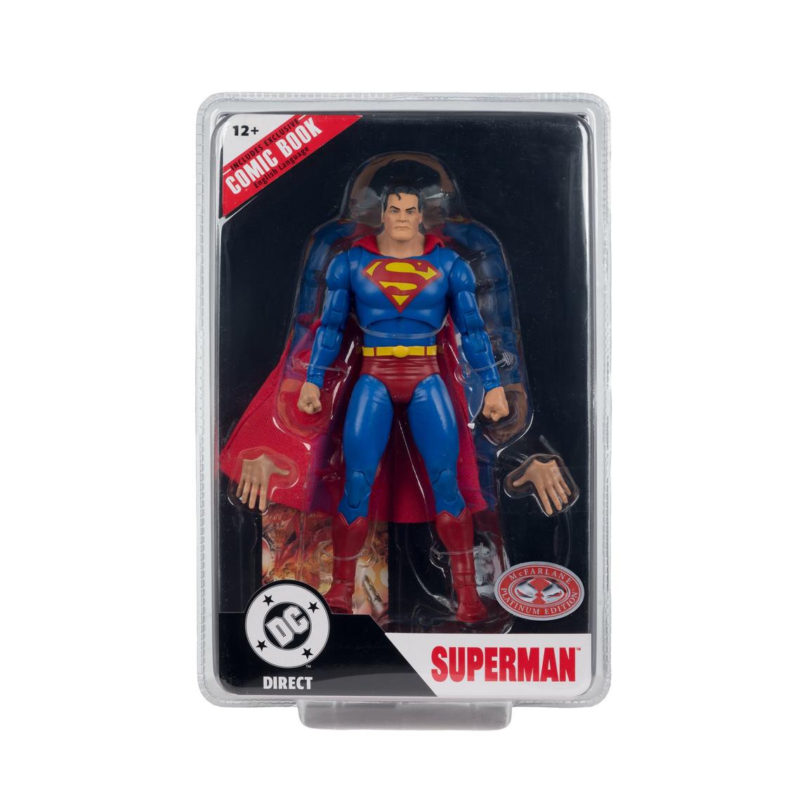 McFarlane Toys DC Direct Page-Punchers (Justice) SUPERMAN 7" figure w/Comic Platinum Edition Chase Figure