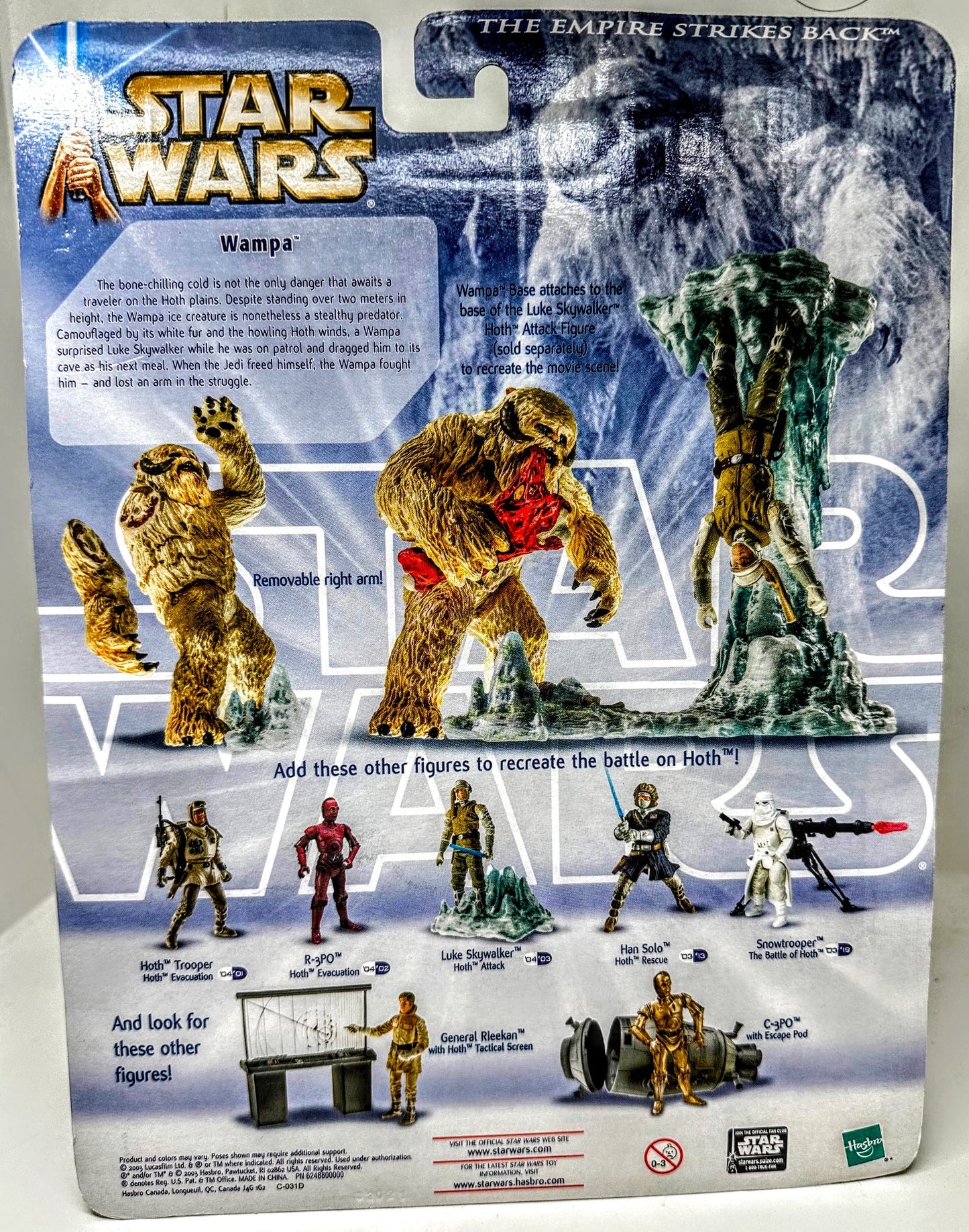 Empire Strikes Back: Deluxe Hoth Attack Wampa w/Hoth Cave