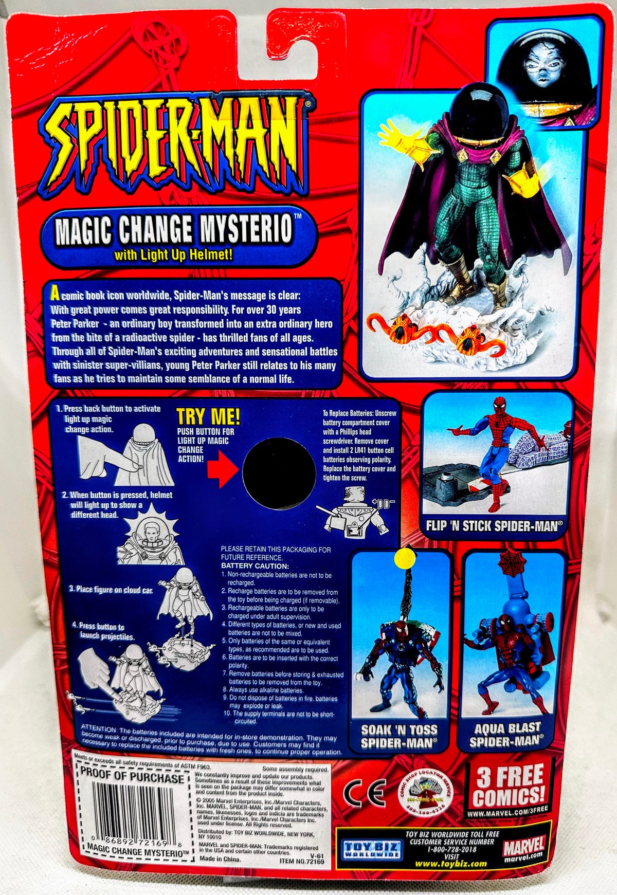 Magic Change Mysterio with Light-Up Helmet